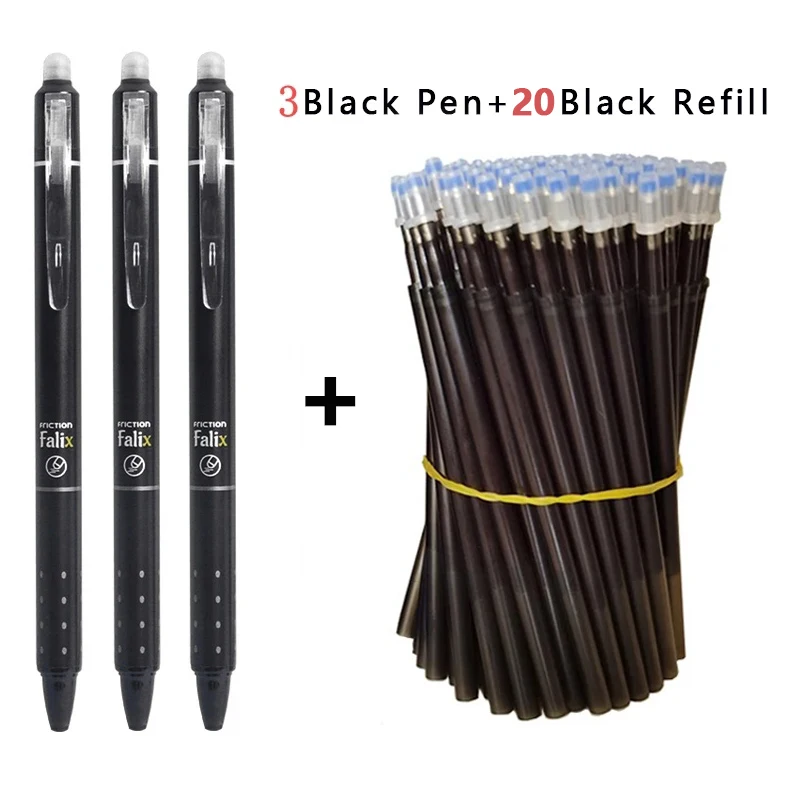 IPNSDON 4 penne cancellabili con inchiostro gel blu da 0,5