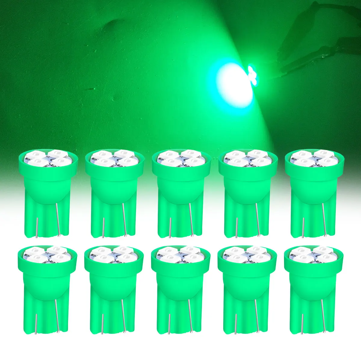 10 Teile/satz Auto Licht T10 4SMD 1210 Hohe Helligkeit LED Chips Blau LED Licht Auto Lesen Licht Spielen und Stecker lange Lebensdauer – Detail 11