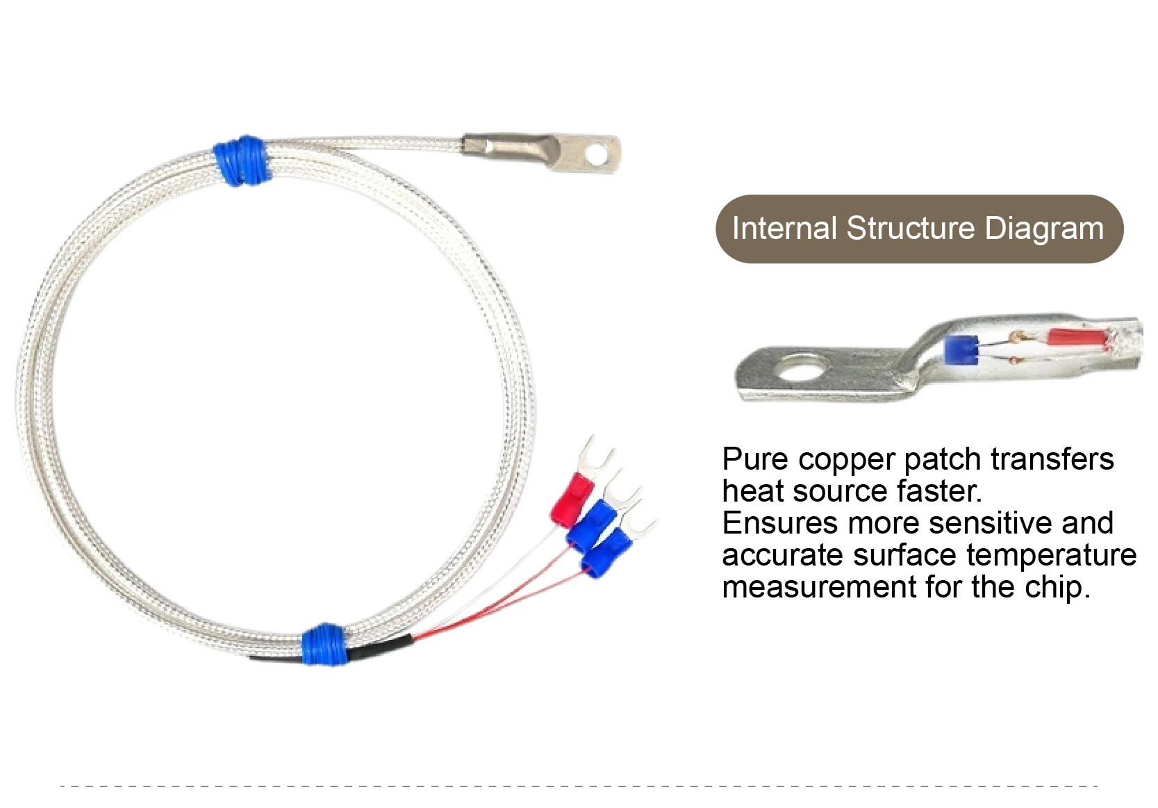 Adhesive Surface-Mount RTD PT100 Waterproof Temperature Sensor Industrial Probe