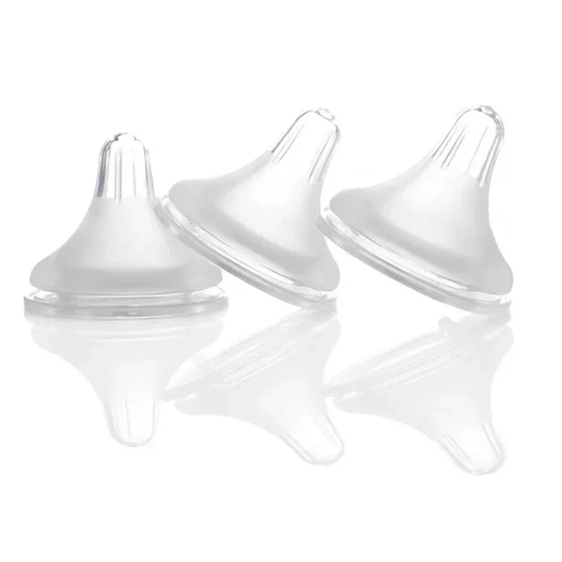 Silicone Pacifier Silicone Teether Pacifier Holder Silicone Baby Feeding Bottle Silicone Gel Feeding Bottle Pacifier Wide Mouth Puting Baby Soft Teat Nipple Infant Kids Teether Care Feeding Bottle Replacement