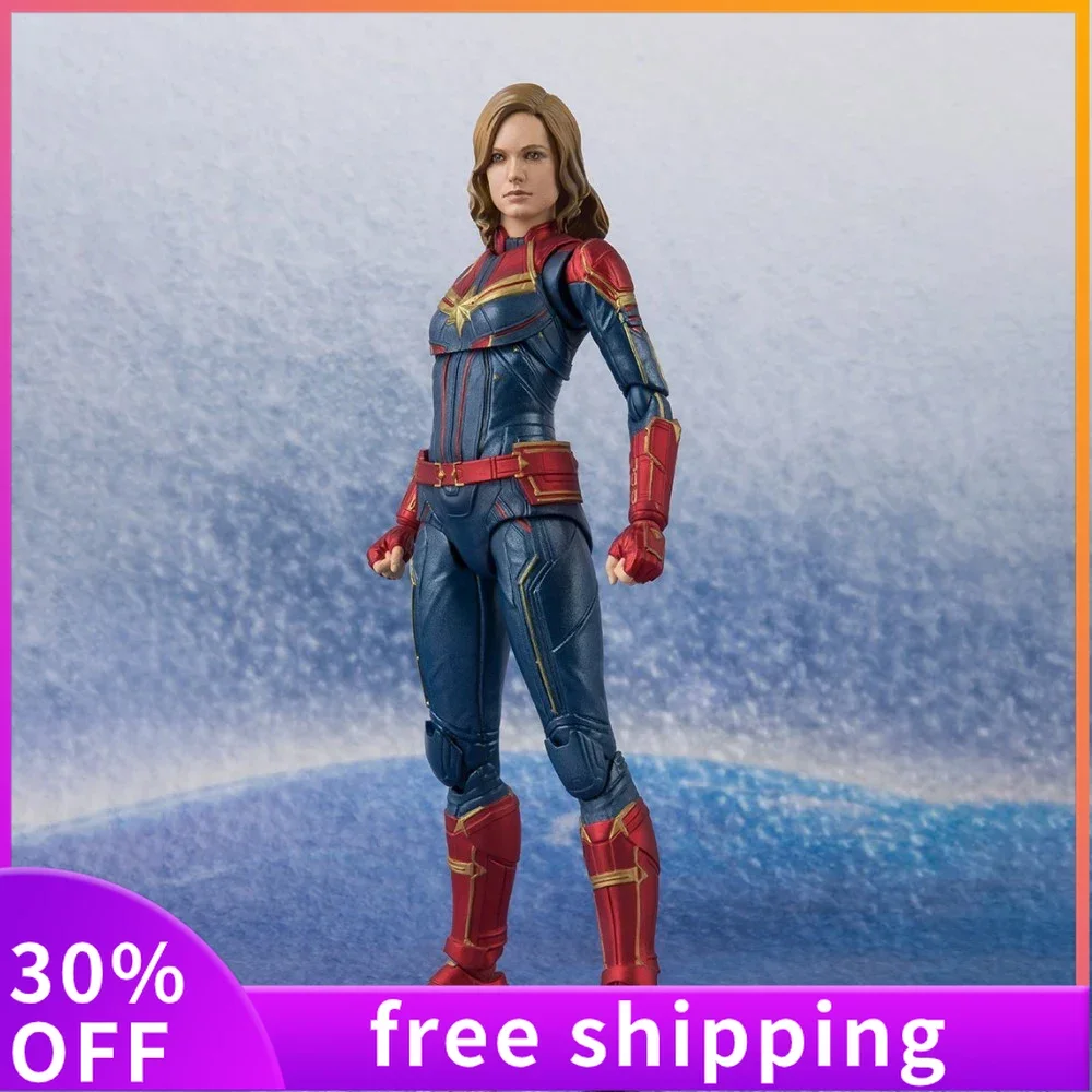 15Cm Marvel Marvel Super-Heroes Anime Figure Captain Marvel Model Periferiche Anime Action Decorazioni Desktop Giocattoli Regalo Gioco