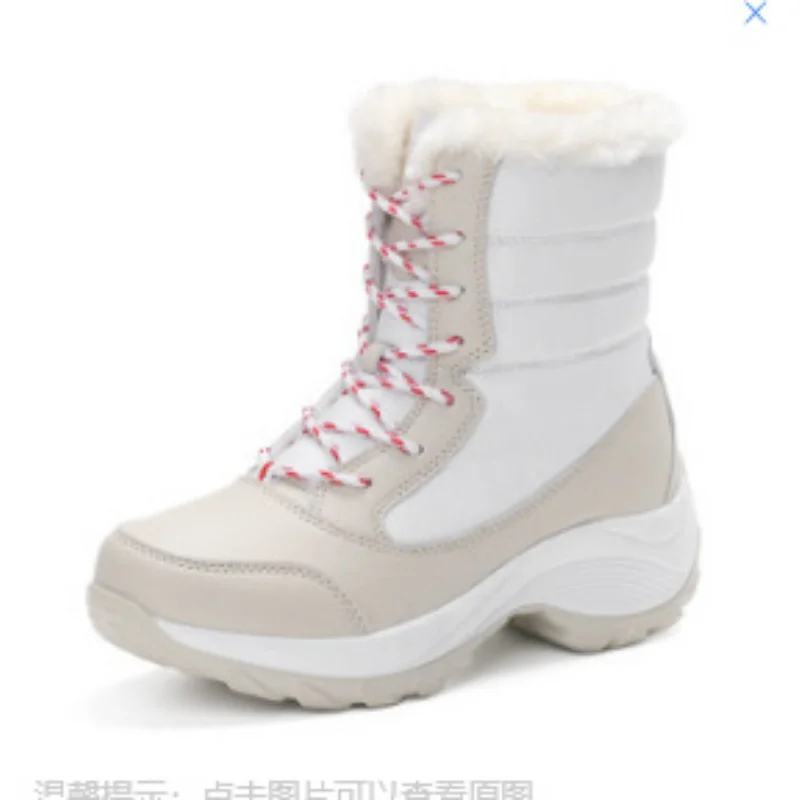 Snow Boots Plush Warm Ankle Boots Winter Shoes Booties Botas Mujer For Women Winter Shoes Waterproof Boots Women Female