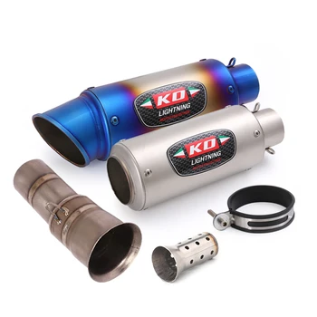 Motorcycle Exhaust Pipe Muffler Mid Link Tube Titanium Alloy With DB Killer Modified For 1290 Super Adventure R/S/T 2016-2020