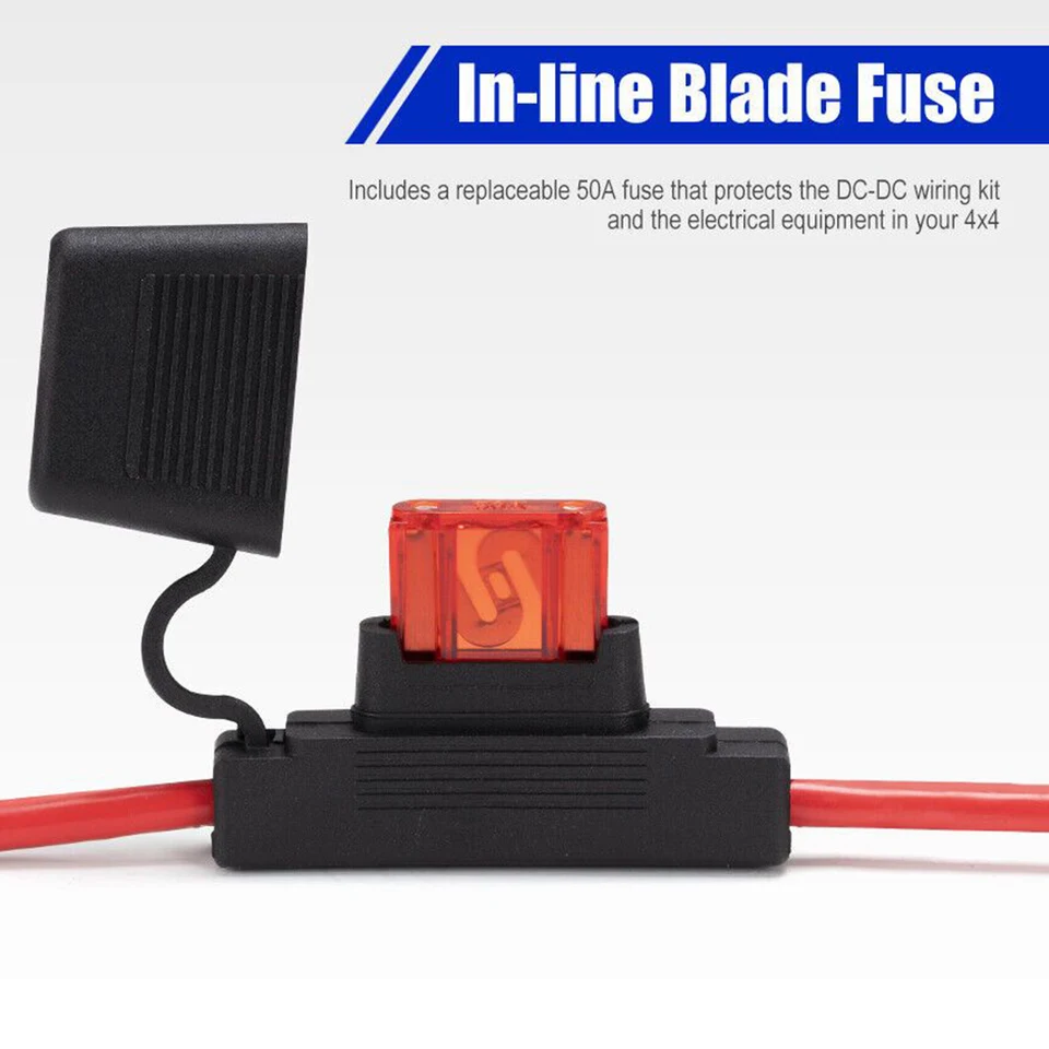 4 Connecteurs Rapides De Batterie 50A 600V - Pour Voiture, Camping-car, Solaire - Fils 6-10 AWG