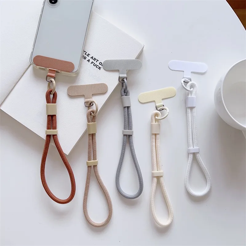 Universal Adjustable Mobile Phone Wrist Strap Lanyard Short with Self-locking Anti-drop Design Durable Polyester INS Phone Strap 5