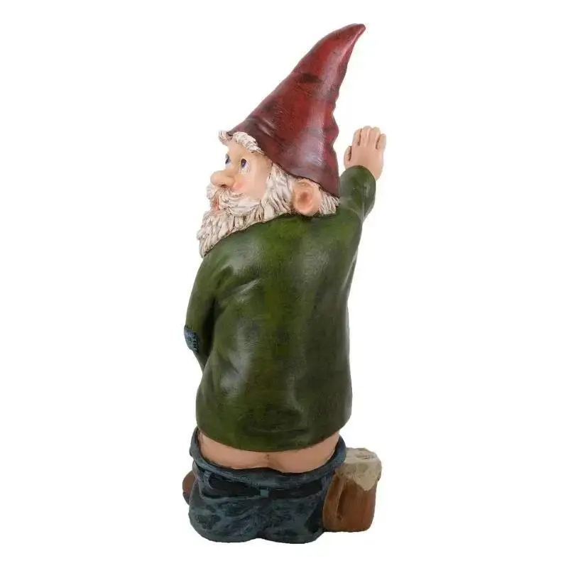 Neues kreatives Design, exquisite Statue, Kunstharz, Kunsthandwerk, weißer bärtiger alter Mann, Zwergskulptur, Weihnachtsgarten, Hofdekoration – Detail 9