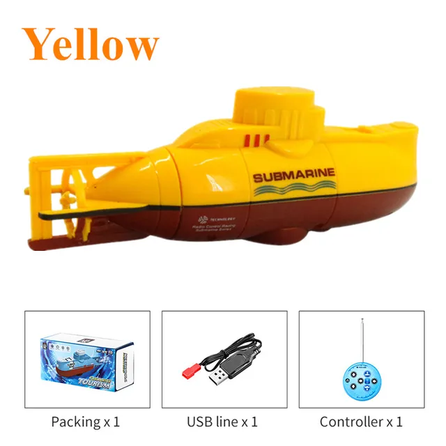 Mini RC Boat Speed 0.1m/s Speedboat Remote Control Submarine  Diving Toy  Waterproof Simulation Model Gift Toy For Kids AdultsBlue