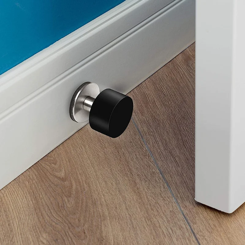 Porta Resistente do Agregado Familiar Pára de Borracha de Rolha Acessórios da Porta Adesiva com Adesivos Pacote Incluído de Aço Inoxidável