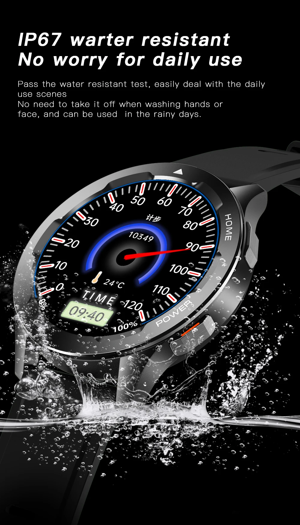 FW05 Smart Watch Multi-function Heart Rate Men's and Women's Sports Watch Waterproof Silicone Strap Kids Gift One Year Warranty -Sfbee2c9ca3874b51ba24e0d89f1fb4bfi
