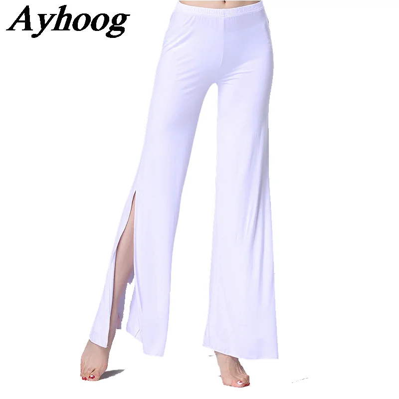 

Women Belly Dance Practice Clothing Sexy Modal Split Long Pants Adult Modern Dance Performance Wear Oriental Dance Training Suit