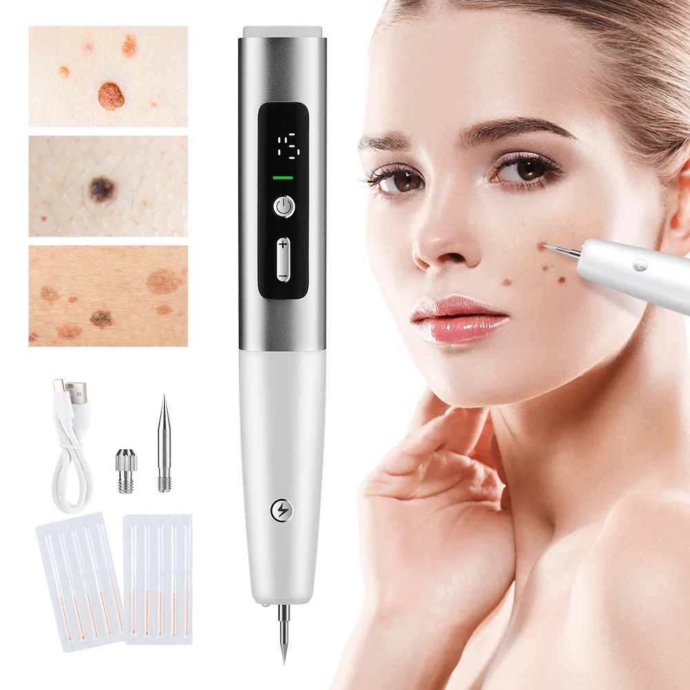 Laser Plasma Pen Mole Wart Eliminator Papilloma Skin Tag Remover Black Dots Freckle Dark Spot Remover Wireless Plasma Pen Beauty