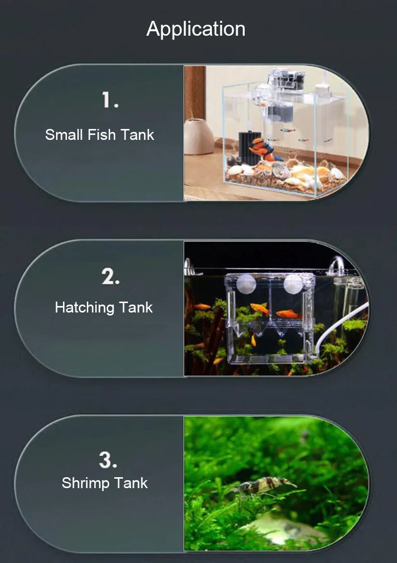 Neuer großer Bio-Schwamm filter für Aquarium Aquarium Garnelen teich Luftpumpe biochemische Filtration geräuschloser Schaum Aquarium Zubehör – Detail 18
