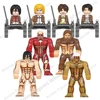WM6148 Attack on Titan Levi Ackerman Eren Mikasa giant Annie Japanese anime bricks mini action toy figures building blocks Gifts 1