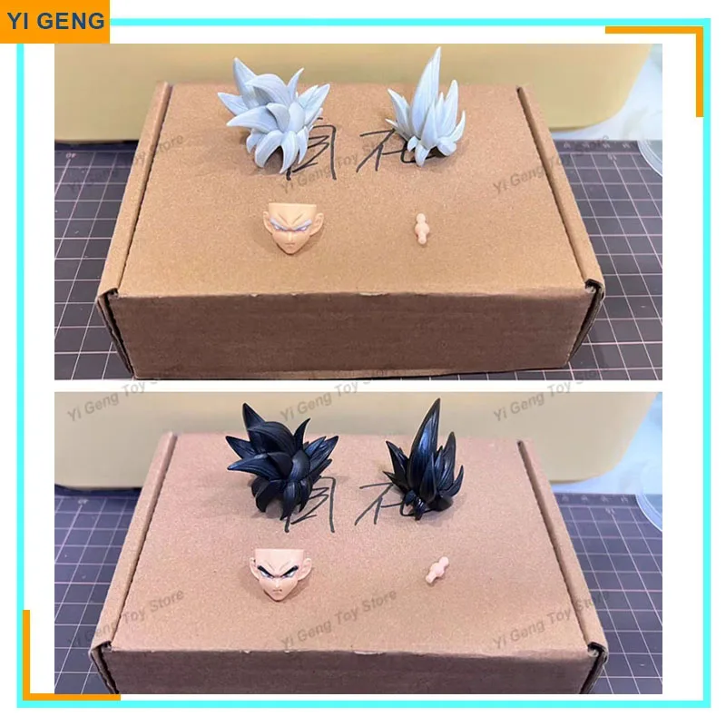Dragon Ball Z Shf Son Goku Ultra Instinct Toyotaro Edition Head Sculpt Hair Set Accessori Anime Action Figure Model Toy Gift