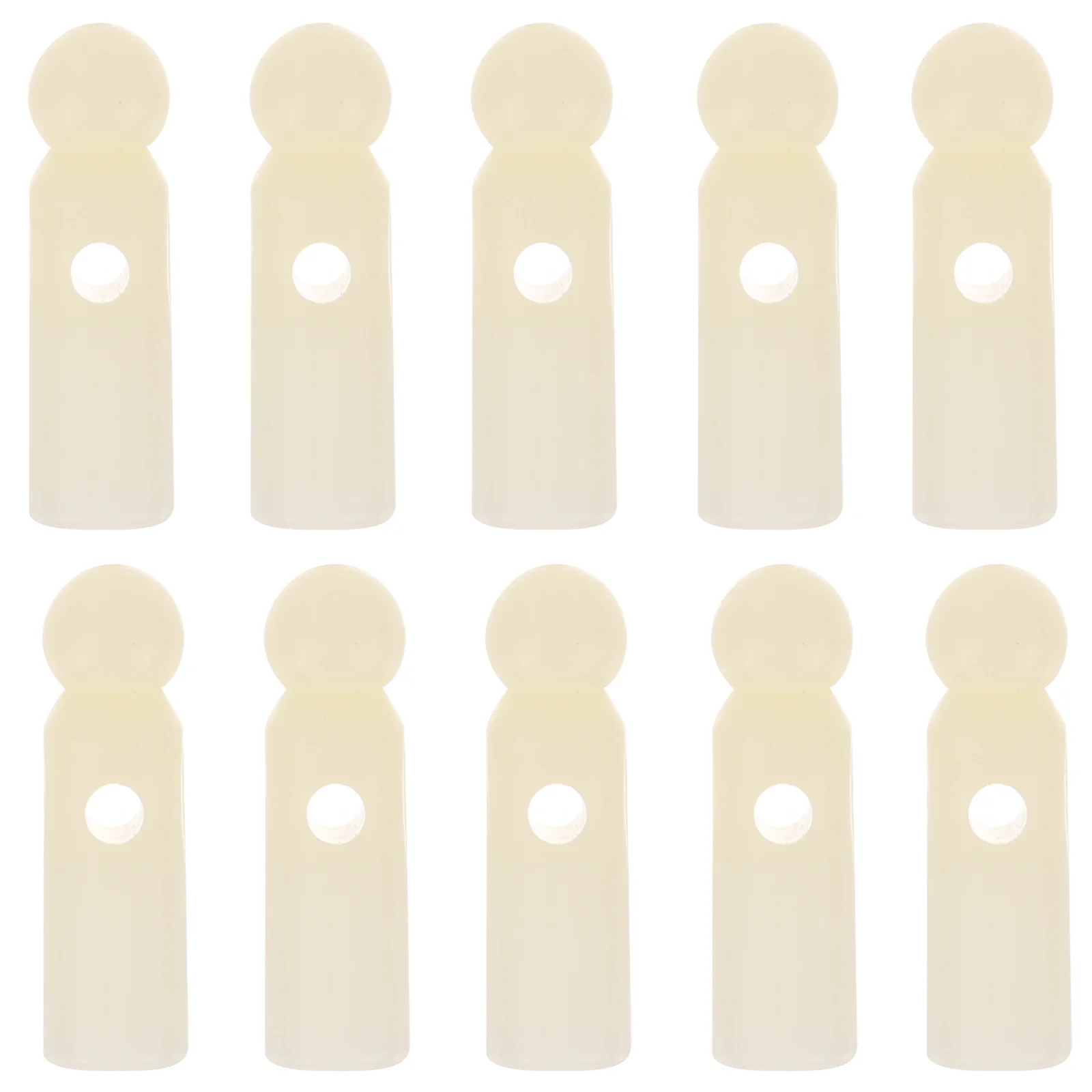 

10 Pcs Umbrella Tail Beads for Repair Accessories Hedging Replacement Rain Bone Covers Parts Plastic