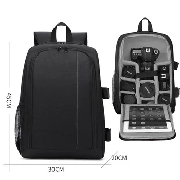 Borsa per Fotocamera Leggera e Capiente, Zaino e Custodia a Tracolla per Fotocamere DSLR e Mirrorless Canon, Nikon, Sony