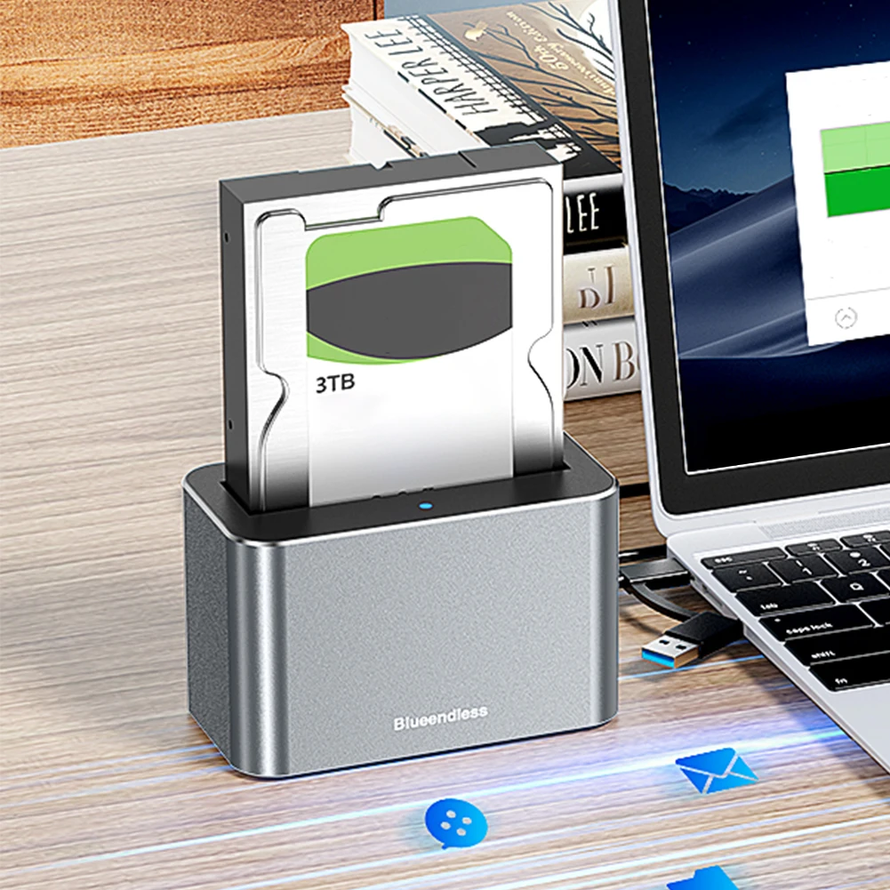 하드 드라이브 독 리더 컨버터 도킹 스테이션 5Gbps USB 외장 디스크 박스 케이스 (2.5 및 3.5인치 SATA/SAS HDD SSD용)