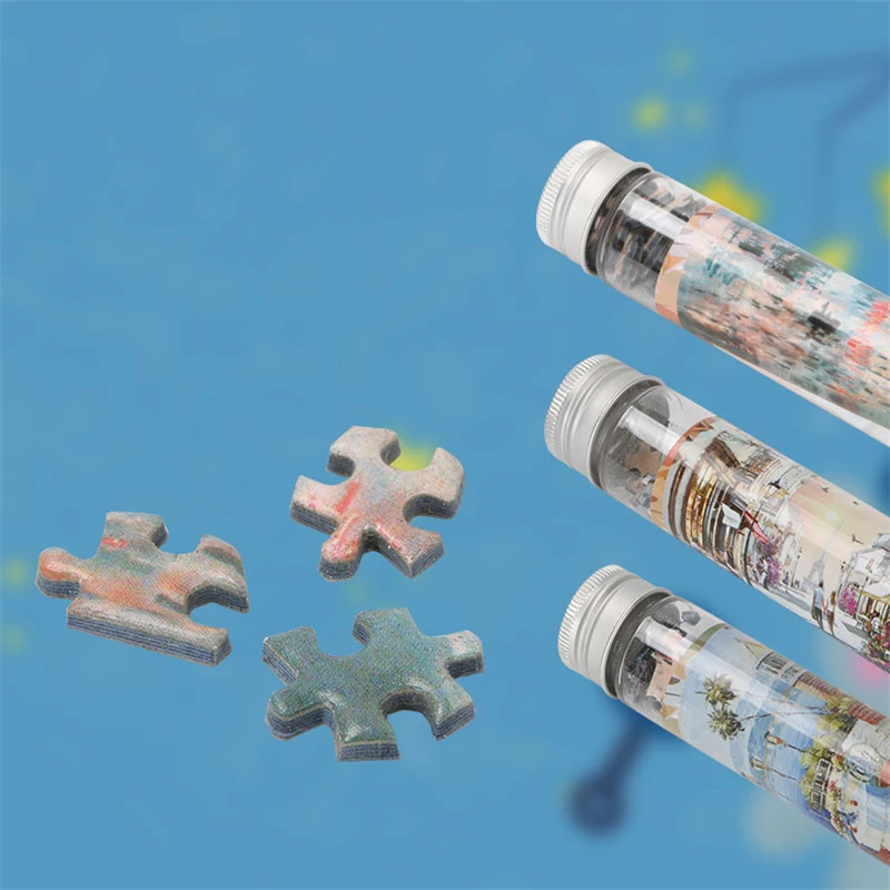 150 Pieces Tube Mini Paper Puzzles Game Toys for Children Adults Toy Games Jigsaw 5