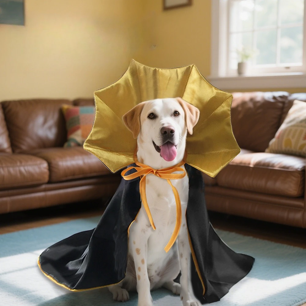 Pet Vampire Cloak Halloween Costume 2