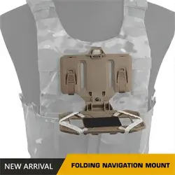 Tactical MOLLE Phone Holder, Folding Navigation Board, Cellphone Hold Gear, Airsoft Hunting Vest Accessories, Flip Lite