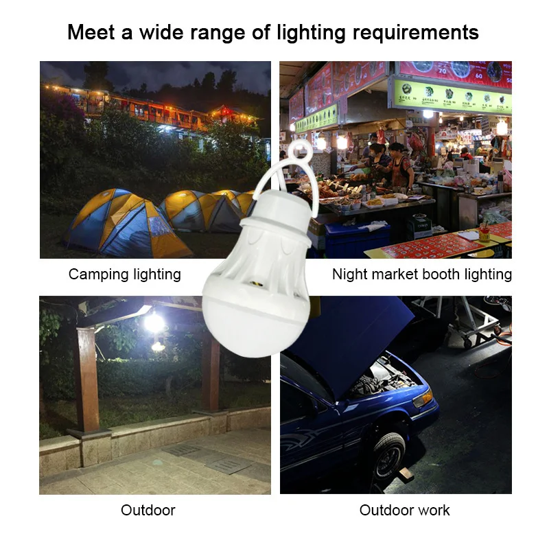 1/2PCS Portable Lantern Camp LightsBulb 3W/5W/7W Power Outdoor Camping Multi Tool 5V LED for Tent Camping Gear Hiking USB Lamp led light night light
