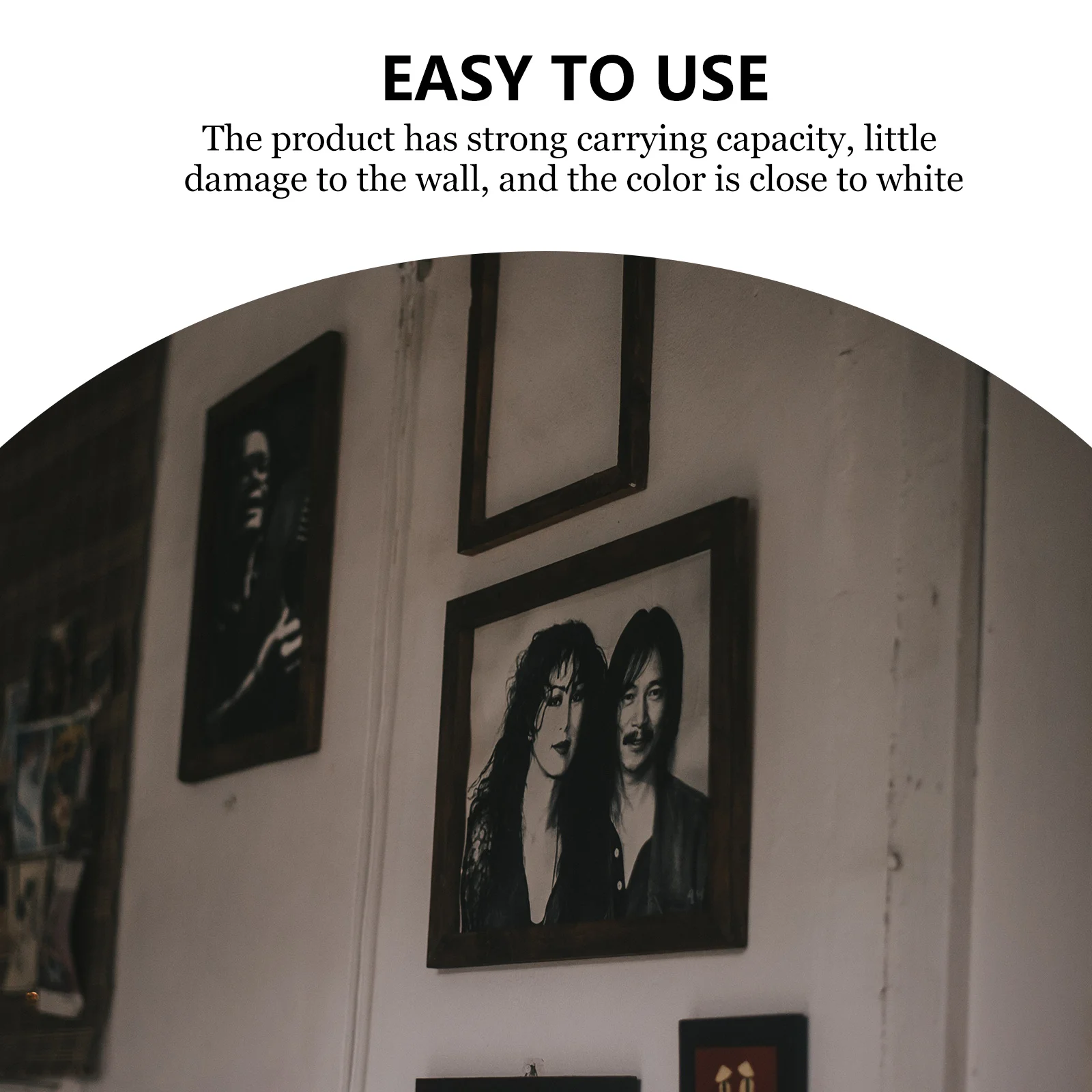 Wall Hooks Adhesive Hooks Picture Frame Hangers Hanging Hooks Nails to Hang Pictures Hanging Without Drilling Hangs Easy Wall Mount Photo Frame Hooks Invisible 100 Pcs