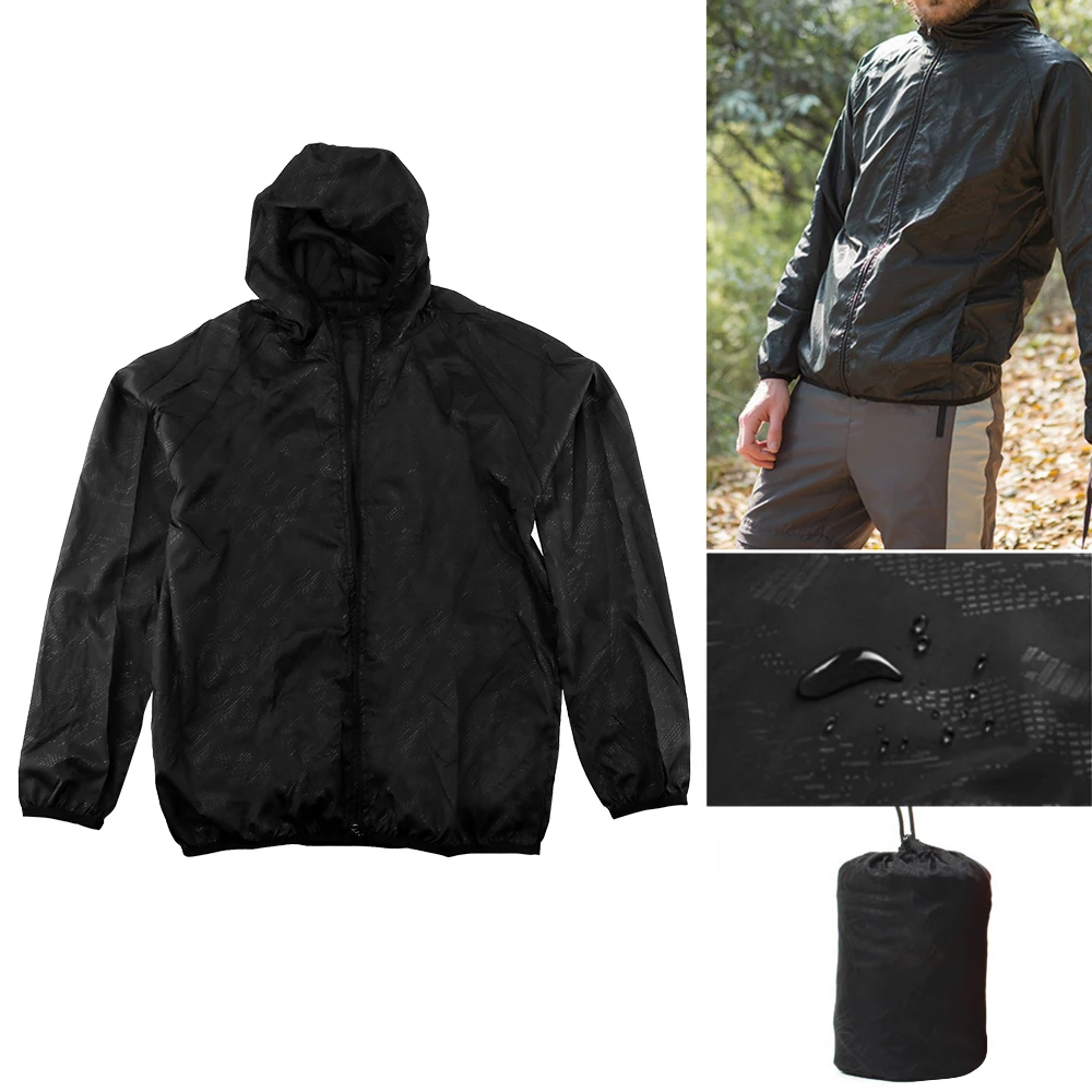 Cycling Jacket Unisex Waterproof Fabric Windproof Quick-drying Jacket Bicycle Running Rain Coat