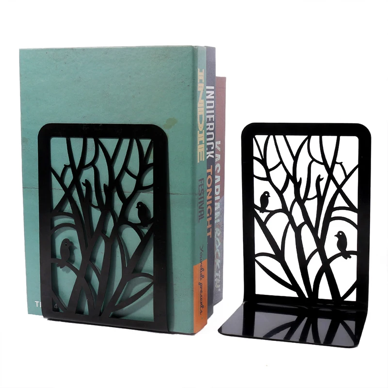 Metal Non-Slip Bookend Bracket Book Support Stand Animal Shaped Office Book Stop
