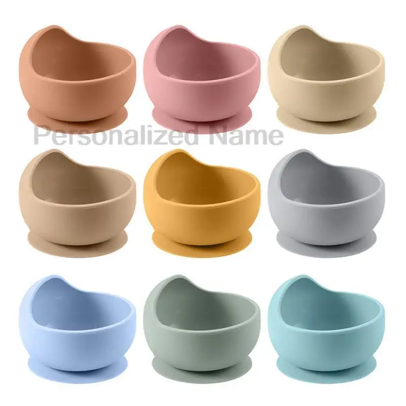 Baby Spoon Bowls Silicone Stay up Food Bowl for Kids and Toddlers with Improved Super Suction Base Gift Free 2 Pcs silicone feeding bowl