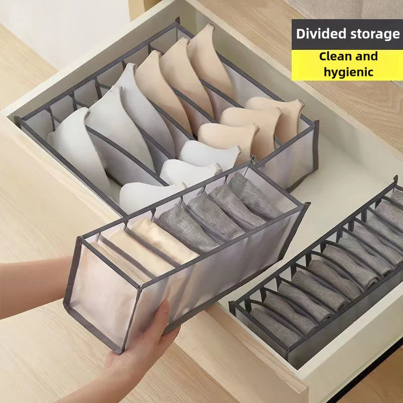 Underwear Bra Socks Panty Storage Boxes Home Organization Drawer Divider Home Dormitory Save Space (storage box,underwear storage organizer,underwear storage box,drawer divider,drawer organizer,clothes organizer)