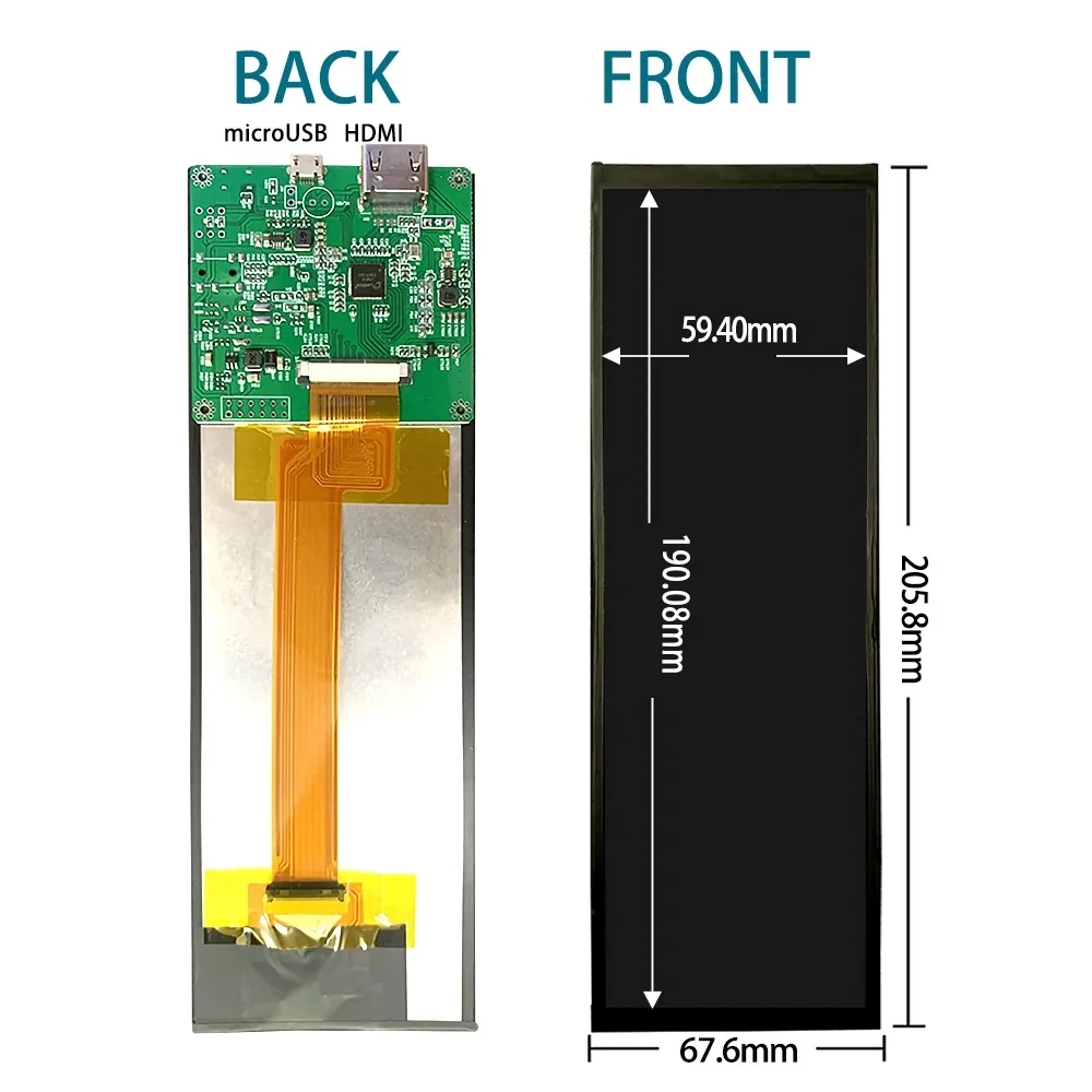7.9 ġ IPS PC ̽  ũ, 400x1280 TFT LCD µ ͸, Ʈ ̵ Ʈġ ,   ÷