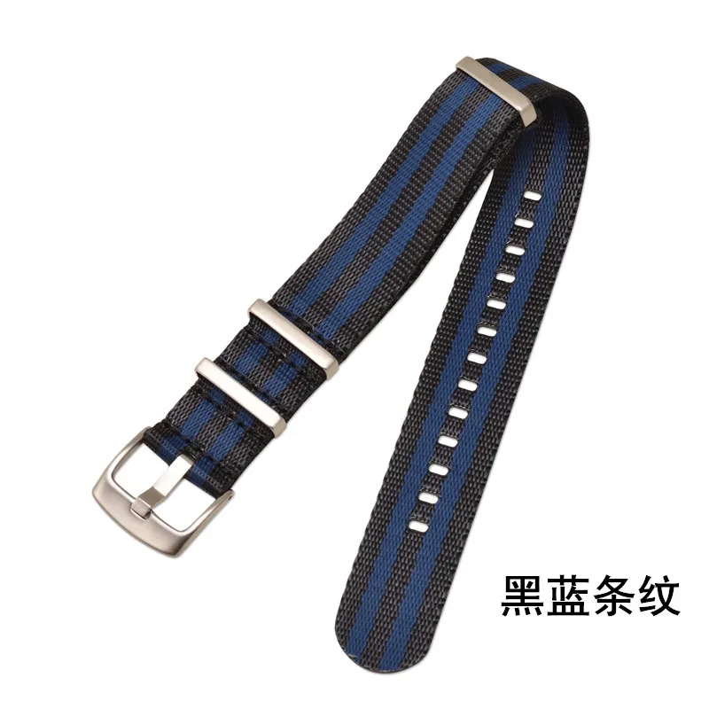 Deluxe Military-Style Nylon Strap with Triple Ring Buckle