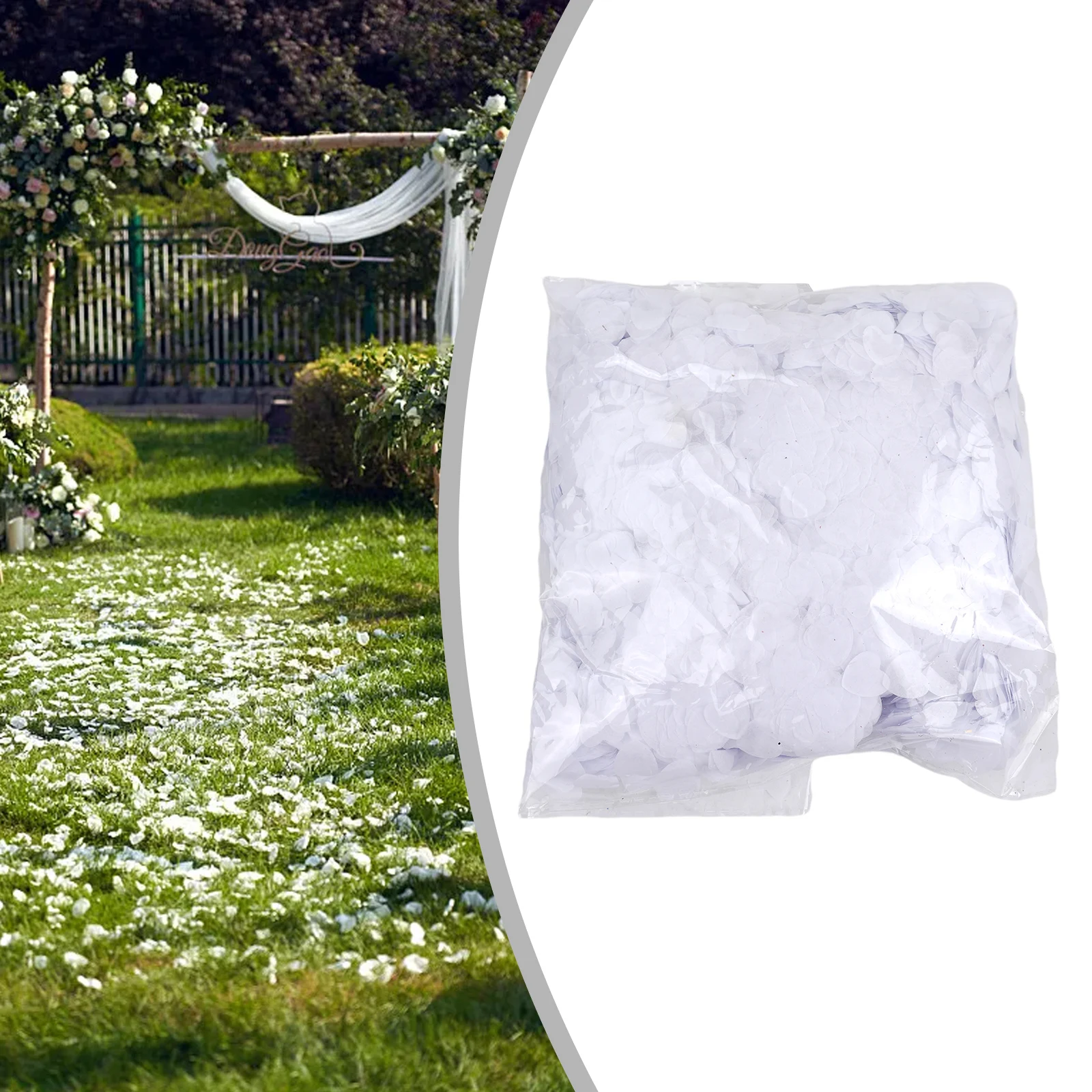 10000 Stück Seidenpapier, biologisch abbaubar, weißes Herz, Konfetti, Geburtstagsfeier, Hochzeit – Detail 32