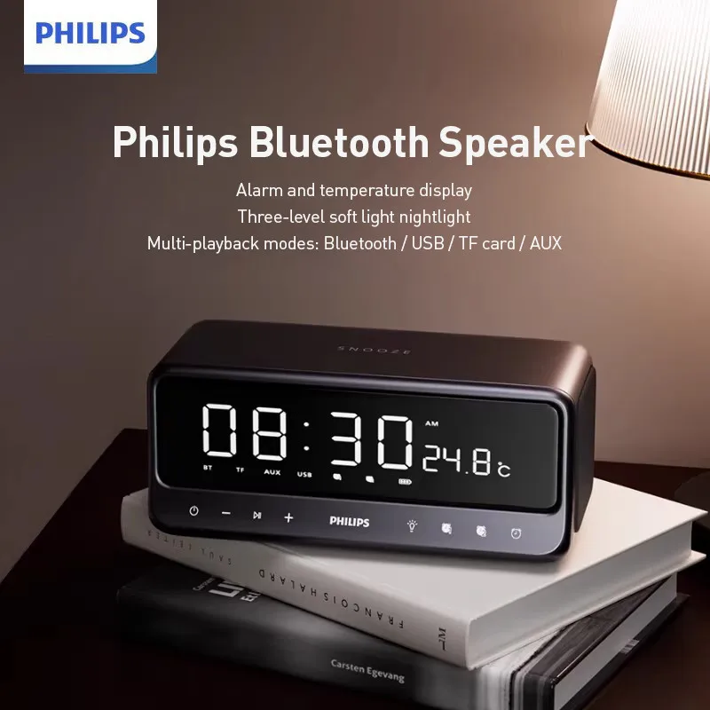 Philips TAS3609 Bluetooth-Lautsprecher mit Echtzeit-Temperaturanzeige_voghion.com