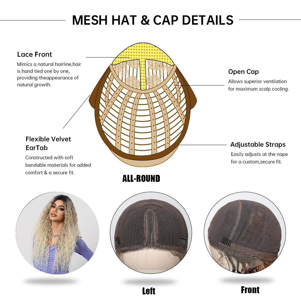 Рисунок 6 - Афро кудрявые вьющиеся синтетические кружевные парики