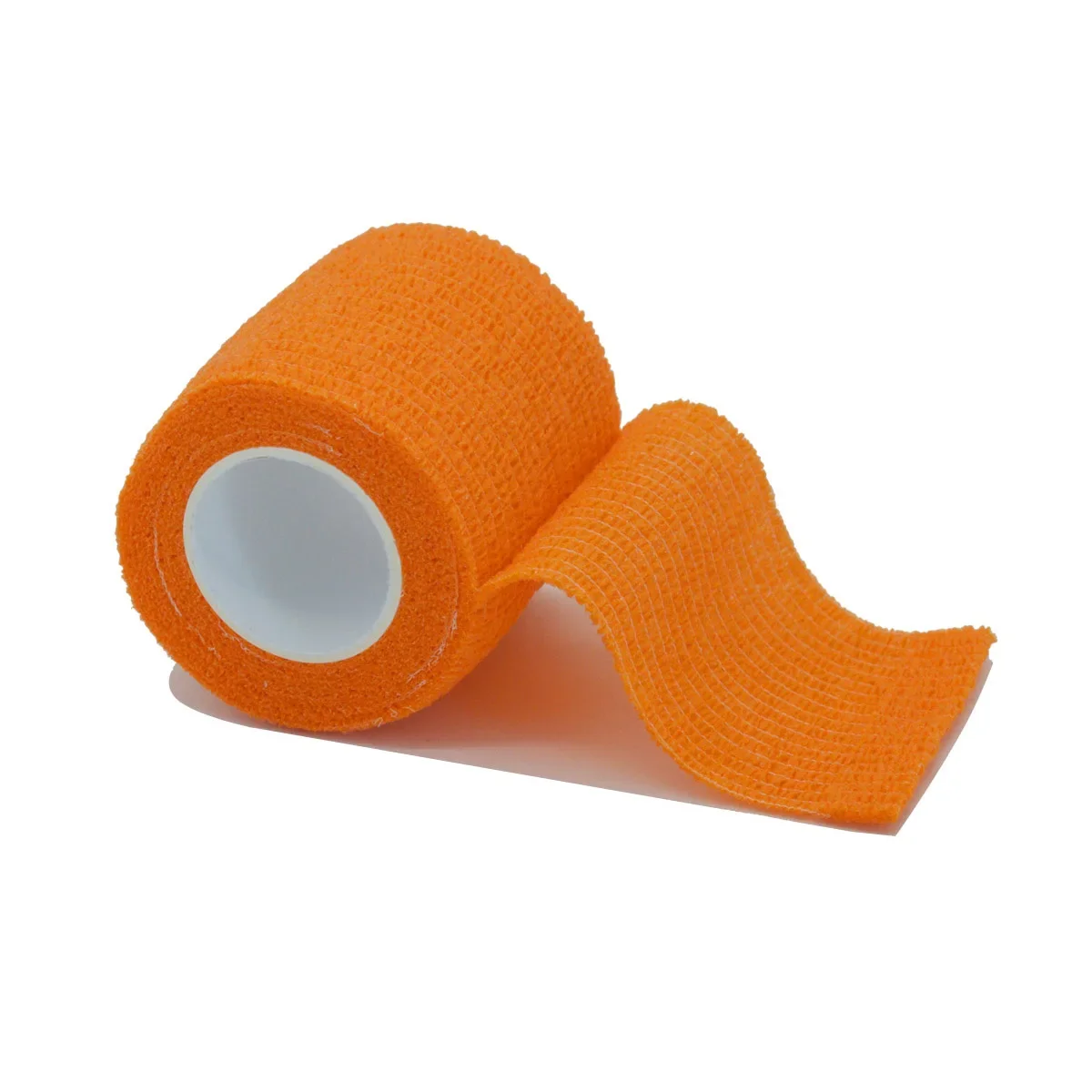 Disposable Elastic Bandage 3pcs 2.5cm&times;4.5m Orange Self Adhesive Sports Wrap Tape For Finger Joint Knee First Aid