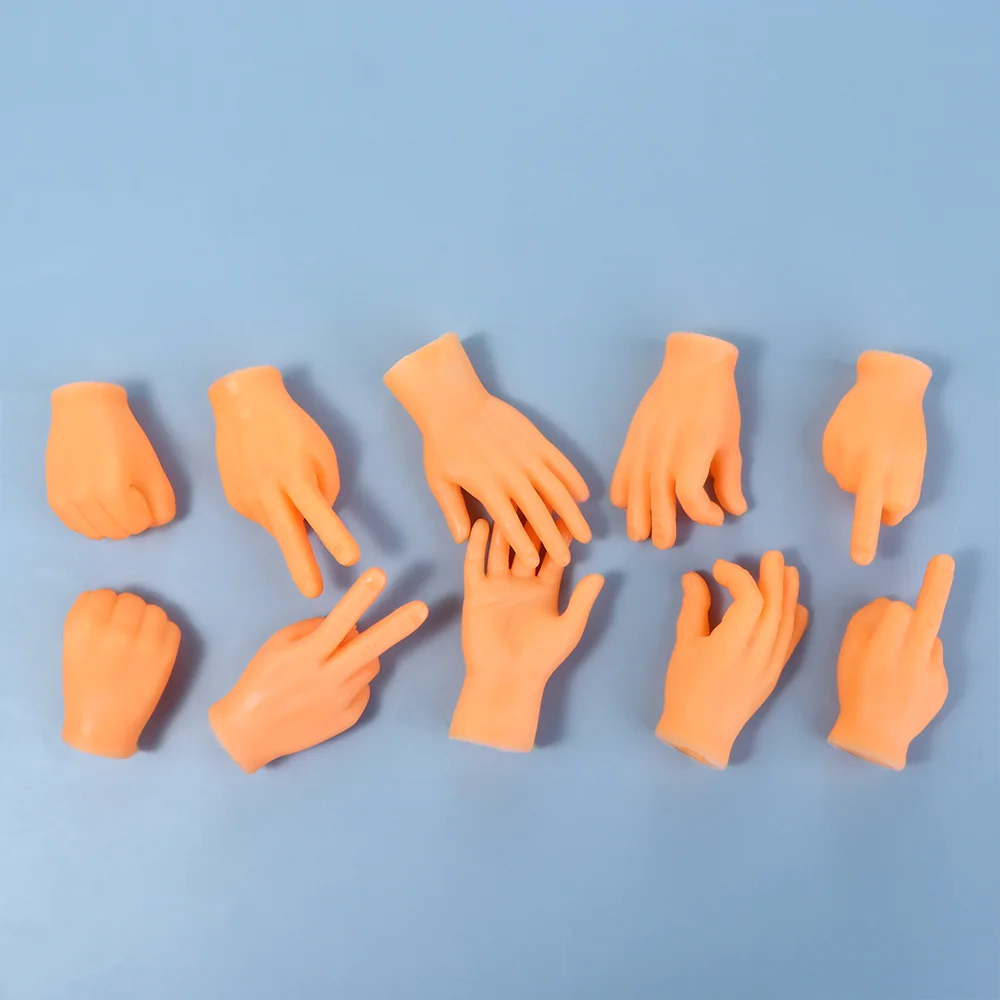 18 Marionetas De Dedo De Goma | Set De Mini Manos Para Bromas, Juegos Y Masajes – Juguete Divertido Para Niños Y Adultos