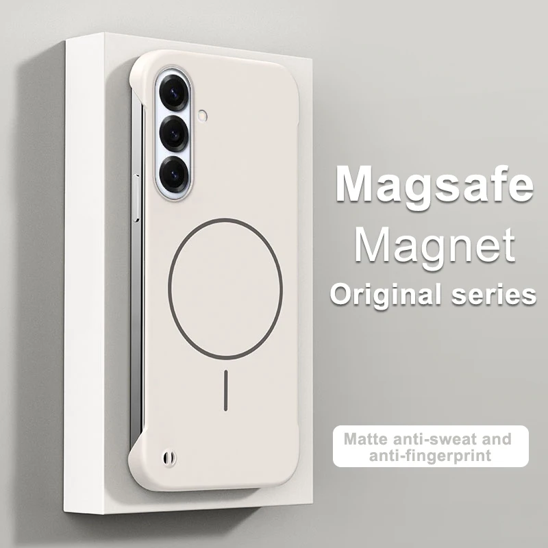 Ultra Slim Frameless Magnetic Shockproof Case with Wireless Charging Compatibility