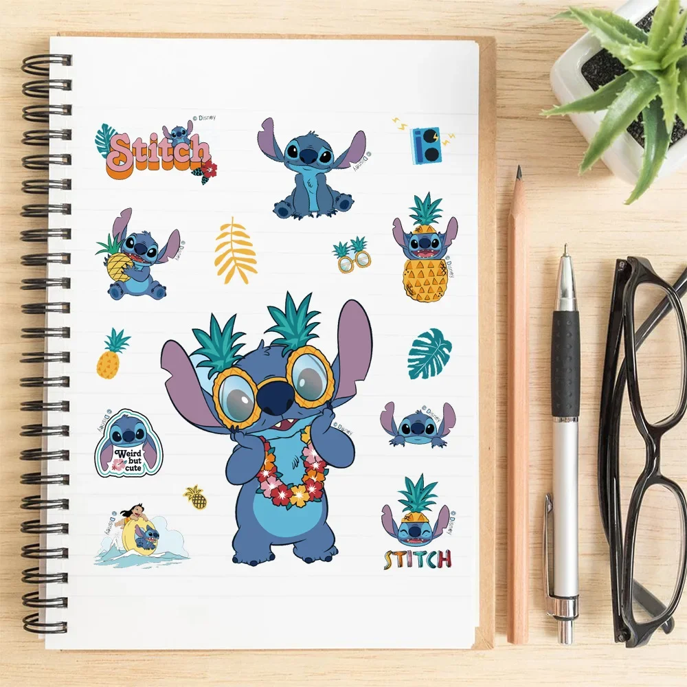 8/16/32Sheets Disney Cartoon Stitch Make A Face Puzzle Stickers Kids Make Your Own DIY Game Children Jigsaw Education Stickers 6