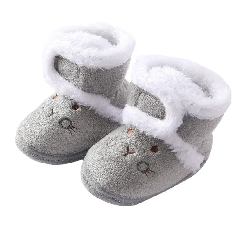Baby shoes soft sole shoes Winter warm newborn toddler boots 1 year baby girls boys 0-18M