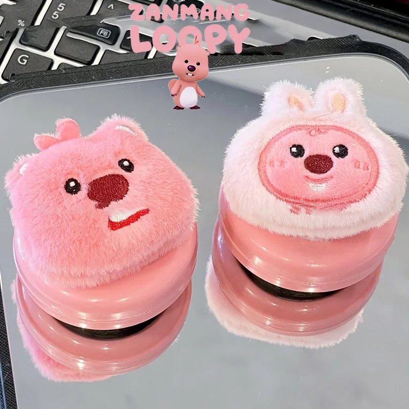 

Милая кавайная расческа Zanmang Loopy мультяшный плюшевый Бобр Складной Мини Путешествие Портативный креативный зеркальный Подушка массажная расческа игрушка подарок для девочки