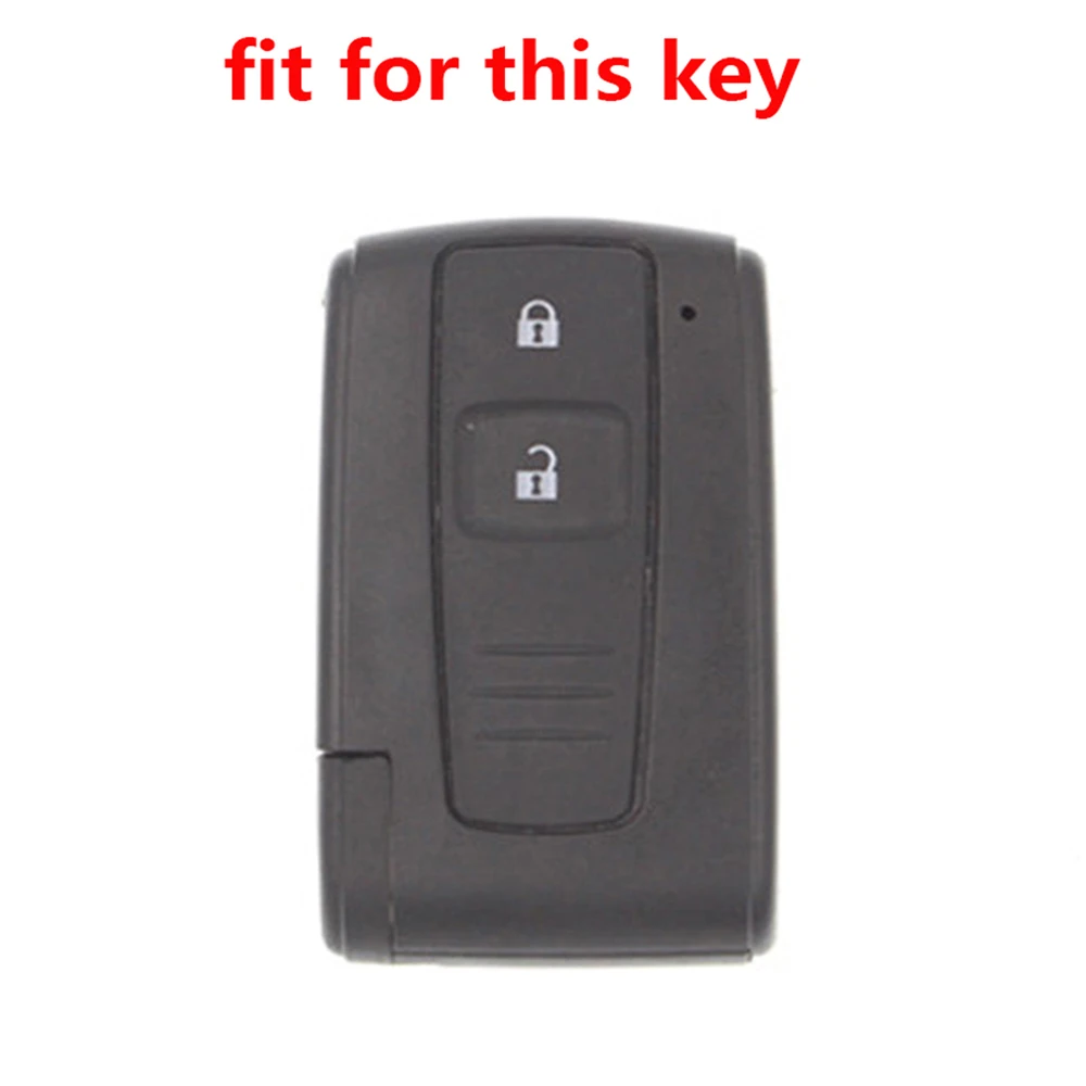 Remote Key Accessories 2 Buttons Silicone Car Key Fob Cover Case Shell For TOYOTA Corolla Verso Camry Prius 20 gen2 2004-2008