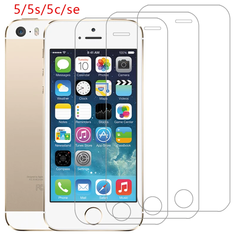 Custodia Per Apple Iphone Se 5 S 5C 5 S C Cover Vetro Temperato Su Iphonese Iphone5S Iphone5C Coque Bag 360 I Phone Ipone Iphon Ihone