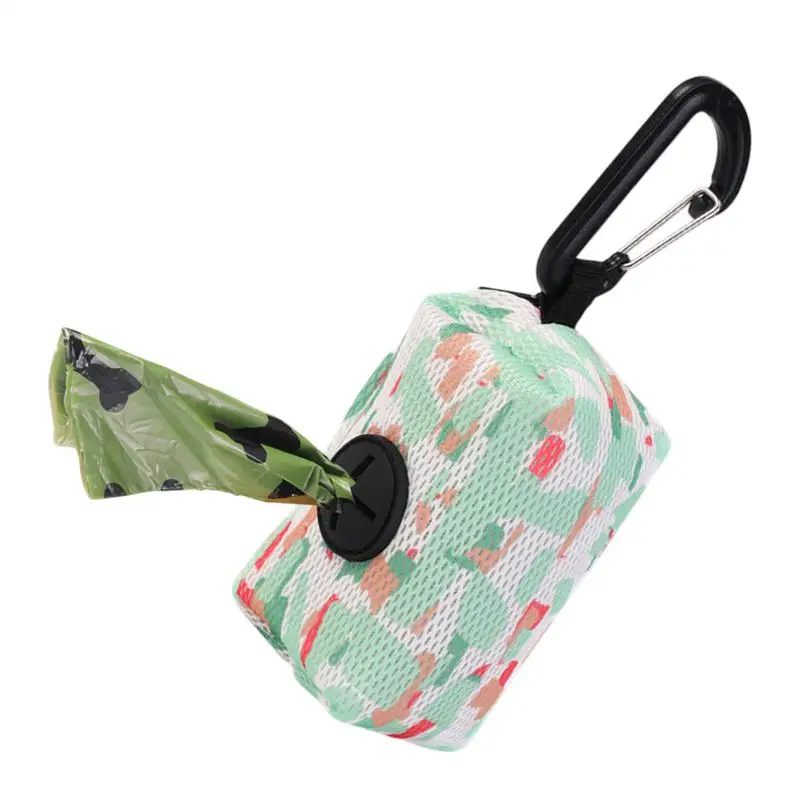 Portable Dog Poop Bag Holder with Carabiner Clip