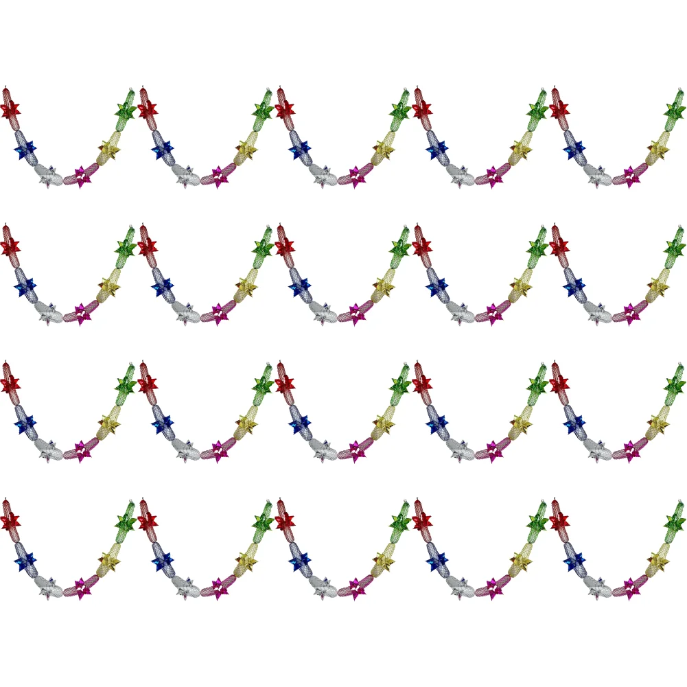 Metallic Foil Christmas Garland Festival Hanging Decorations