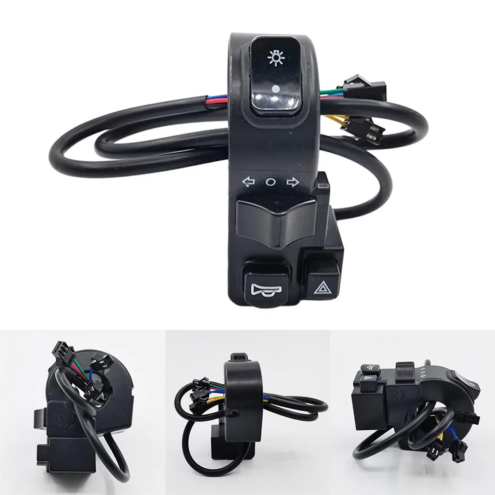 Electric scooter switch 4-in-1 electric vehicle multifunction waterproof combination switch universal handlebar horn 7/8 Inch 22MM