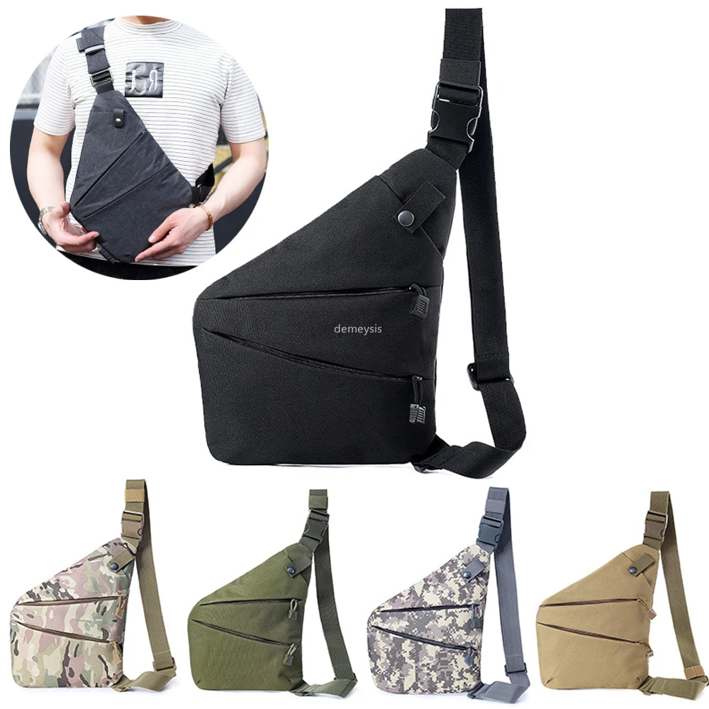 

Нагрудная сумка с защитой от кражи для мужчин, сумка для тактического оружия, для путешествий, охоты, пистолета, скрытая кобура