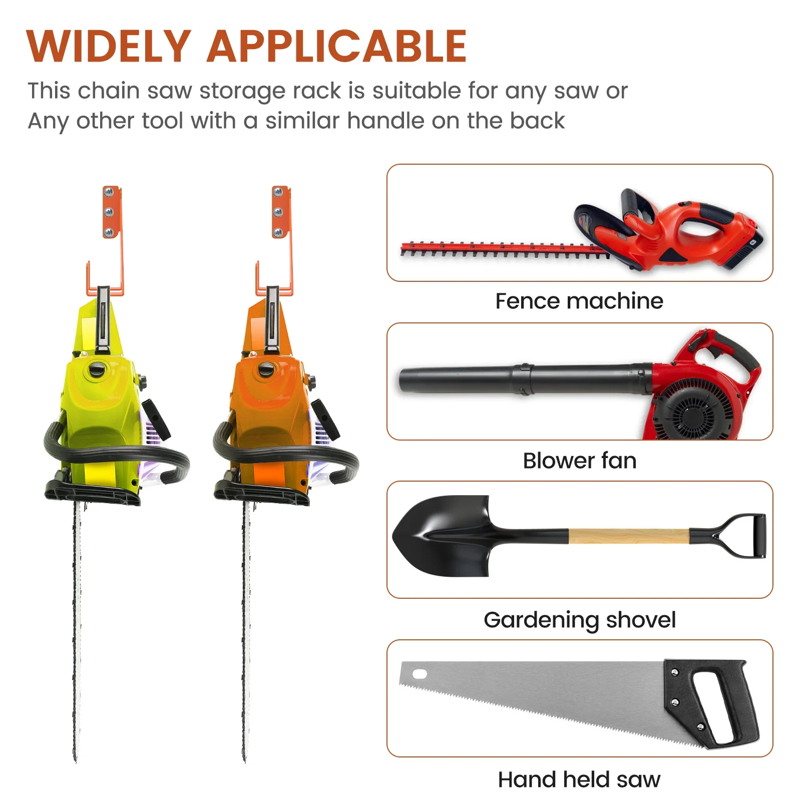 Heavy Duty Chainsaw Hooks Holder Wall Mount Chainsaw Storage Rack Suitable for 009 360 Chainsaws Hanging Rack