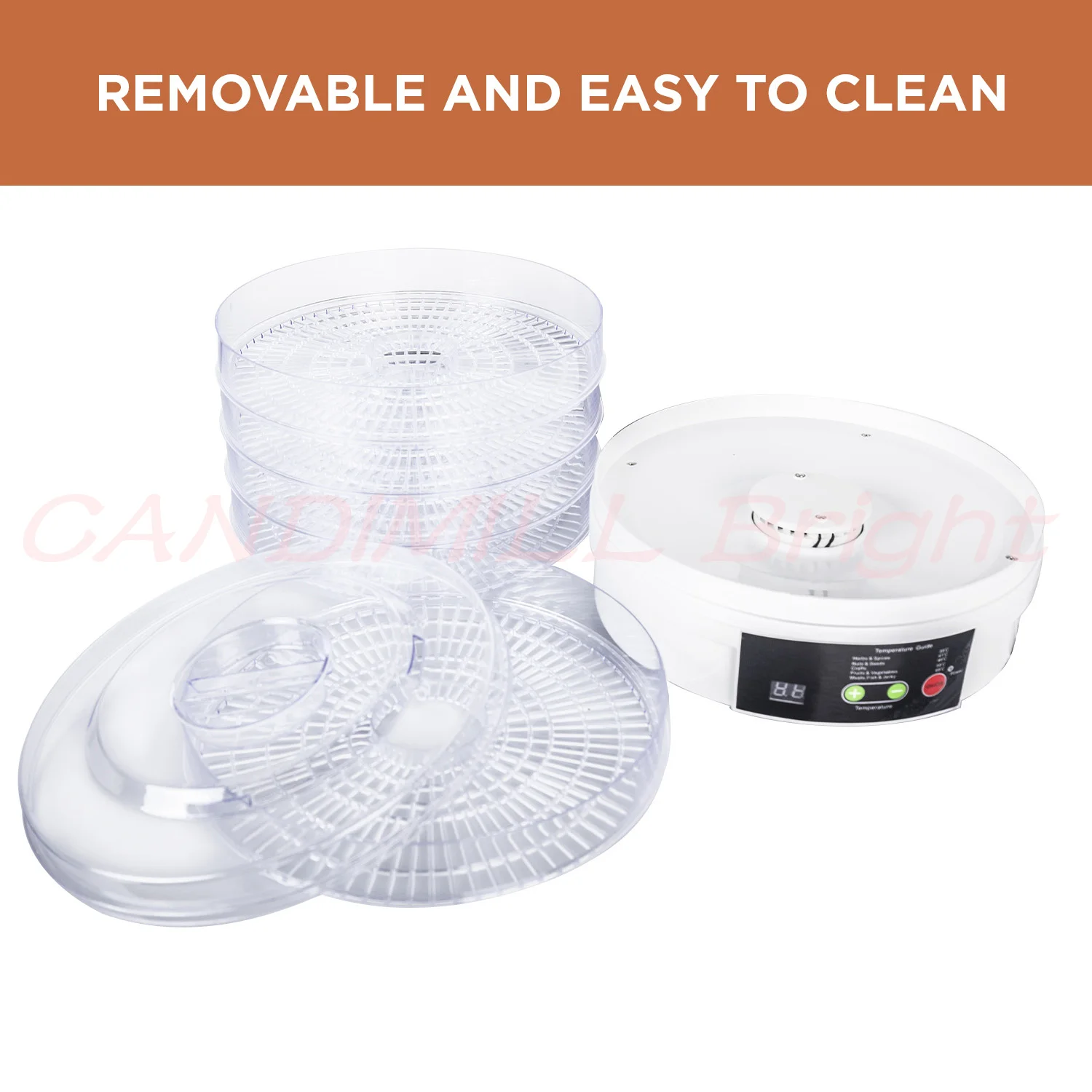 Small Household Commercial Portable Vegetables Meat Fruit Food Dehydrator 5 Layer Drying Machine