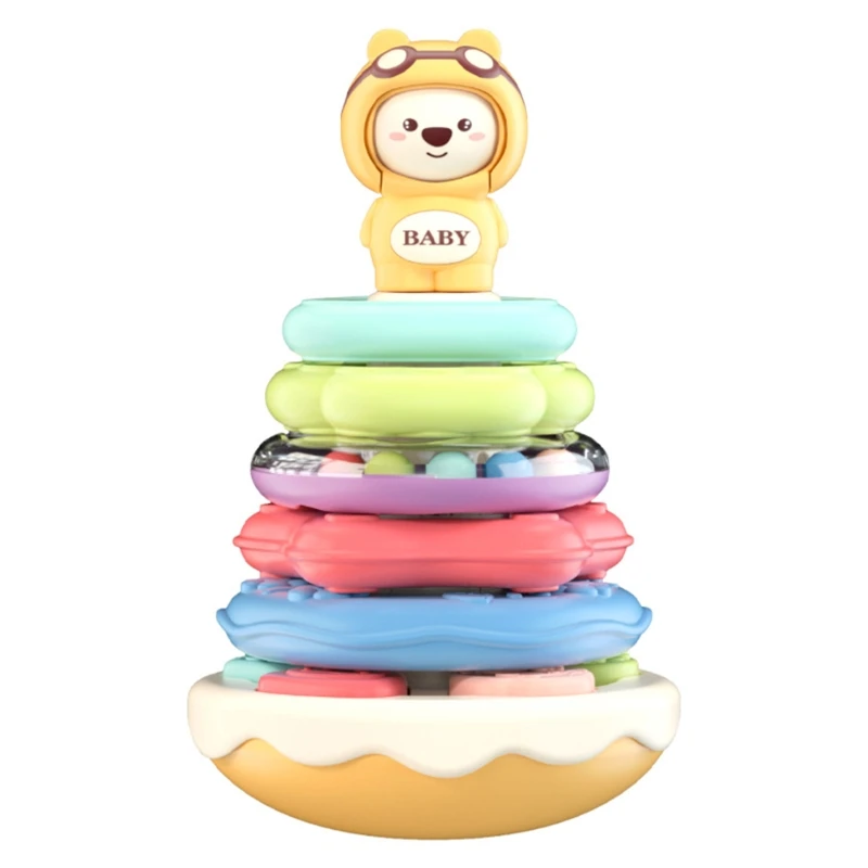 

Interactive Baby Table Set Stacked Colorful Cups for Infants Baby Supplies